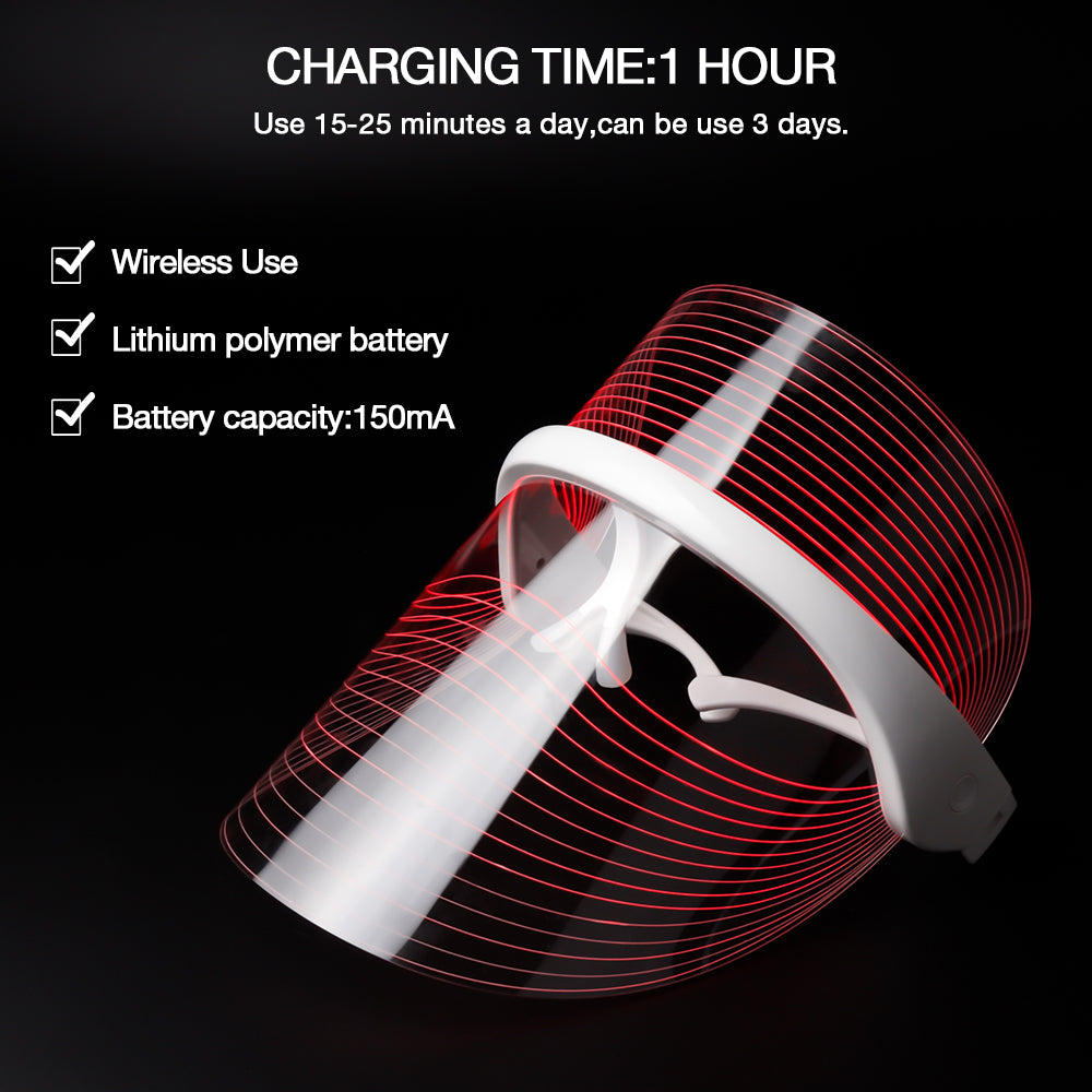 3-Color LED Face Therapy Mask