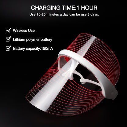 3-Color LED Face Therapy Mask