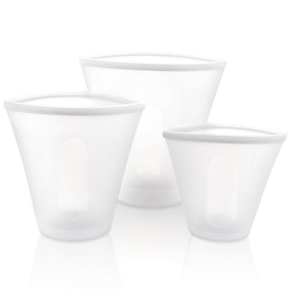 Silicone Food Storage Set (Reusable)