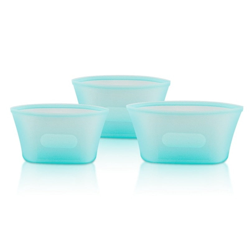 Silicone Food Storage Set (Reusable)