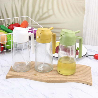 2-in-1 Glass Oil Spray Bottle