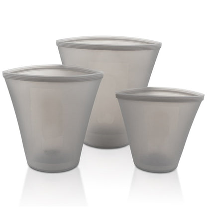 Silicone Food Storage Set (Reusable)