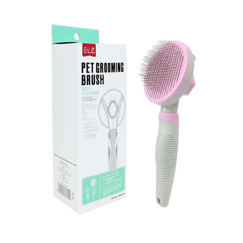Self-Cleaning Pet Slicker Brush