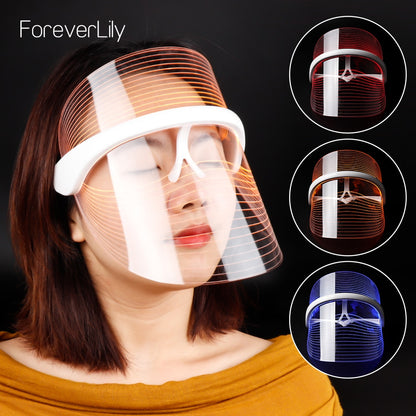 3-Color LED Face Therapy Mask