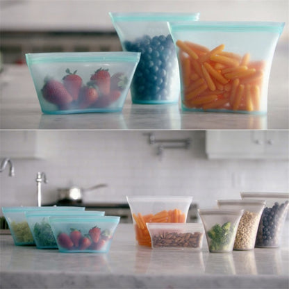 Silicone Food Storage Set (Reusable)