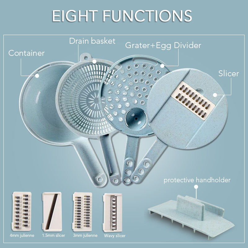 8-in-1 Mandoline Slicer Set