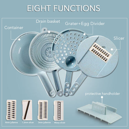 8-in-1 Mandoline Slicer Set