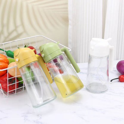 2-in-1 Glass Oil Spray Bottle